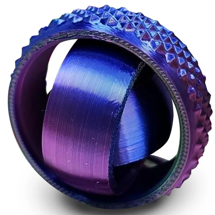 Nouveau jouet boule rotative imprimé en 3D, Gyroscope universel en forme de O du bout des doigts, Rotation par gravité, soulagement de l'anxiété, décompression, jouet Cool 3