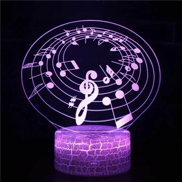 Lampe 3D musique 9