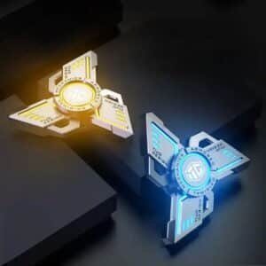 Hand spinner métal lumineux