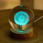 Veilleuse boule cristal pissenlit 3D 5
