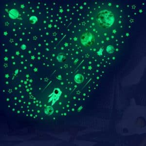 Autocollant fluorescent planete 5