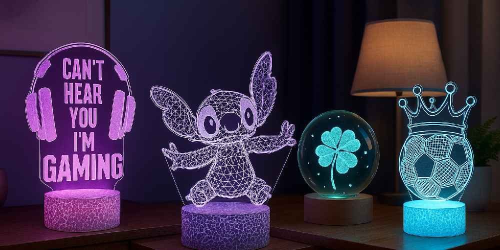 Lampes 3D : la nouvelle tendance déco qui illumine vos pièces avec style !