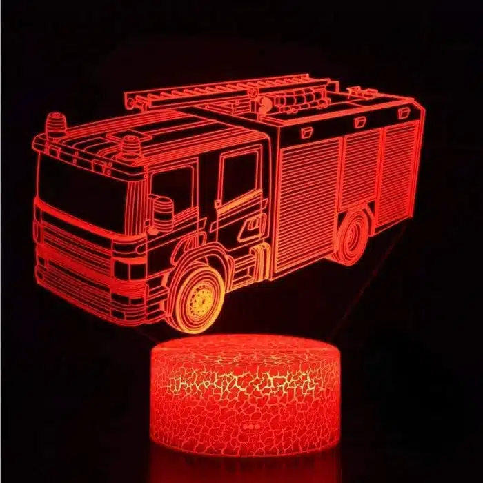 Lampe 3D pompier 1