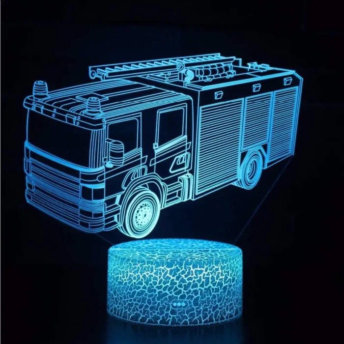Lampe 3D pompier 2