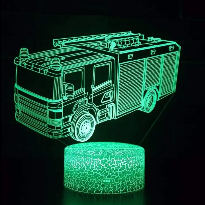 Lampe 3D pompier 4