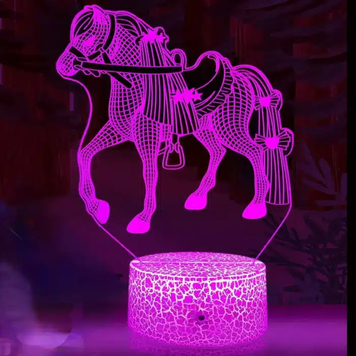 Lampe 3D cheval 9