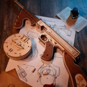 Thompson mitraillette puzzle 3D