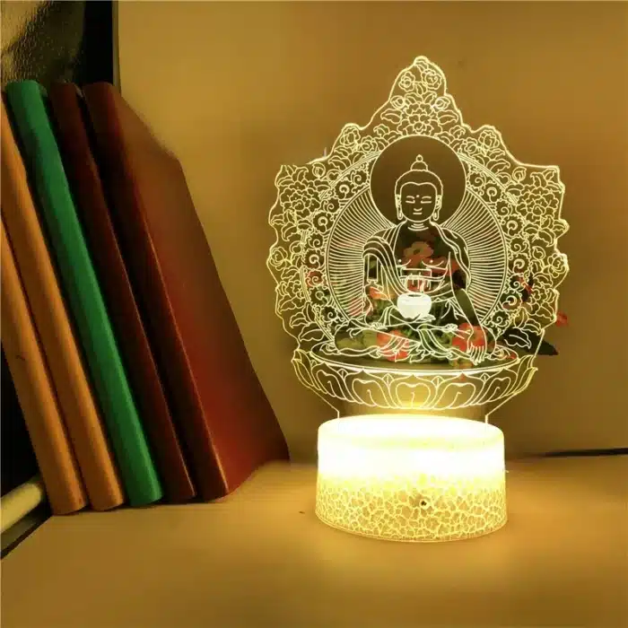 Lampe 3D Bouddha 3