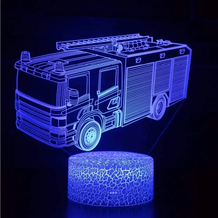 Lampe 3D pompier 3