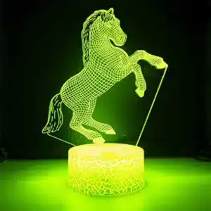 Lampe 3D cheval 3