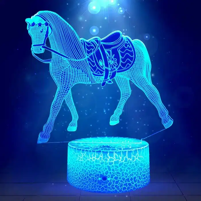 Lampe 3D cheval 5