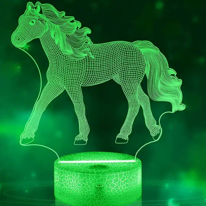 Lampe 3D cheval 7
