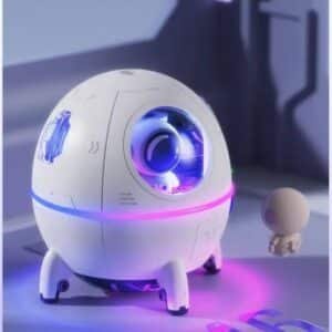 Petite veilleuse cosmonaute humidificateur